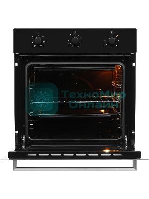 Духовой шкаф электрический Hyundai HEO 6631 BG черное стекло