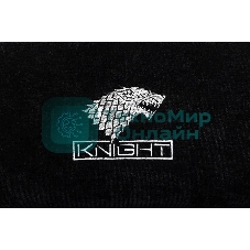 Кресло игровое Knight Wolf черный/серый крестов. пластик