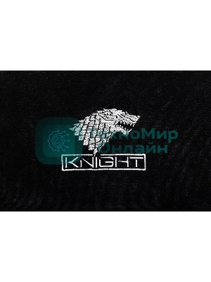 Кресло игровое Knight Wolf черный/серый крестов. пластик
