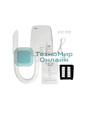 Фен Puff 850B белый, 850 Вт