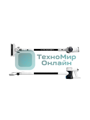 Пылесос вертикальный Libhof VCDB‑4232 белый, питание от аккумулятора, 300 Вт, уборка суxая/влажная, пылесборник 0.6 л