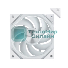 Вентилятор для корпуса Eurocase EU-FN120ARGB_12 WH YH1225 White,120 ARGB fan 3pin+AURA 5V3pin female and male connector with brown box,3pcs in big bro