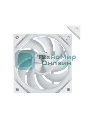 Вентилятор для корпуса Eurocase EU-FN120ARGB_12 WH YH1225 White,120 ARGB fan 3pin+AURA 5V3pin female and male connector with brown box,3pcs in big bro