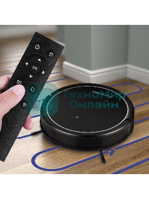 Робот-пылесос Coolfort CF-3200 черный, 2600 мAч Li-Ion, уборка сухая/влажная, пылесборник контейнер 0.3 л