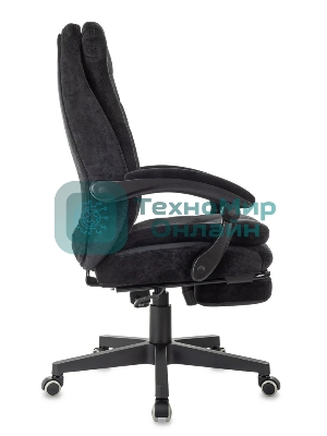 Кресло Бюрократ T-9950MSG-F/BLACK-PU черный, экокожа