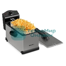 Фритюрница Blackton Bt DF1111 2000Вт, 3л стальной/черный