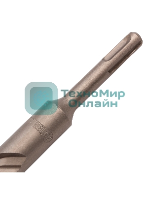 Бур по бетону Denzel двойная спираль, Cobalt W-tip, 22x600 мм, SDS PLUS