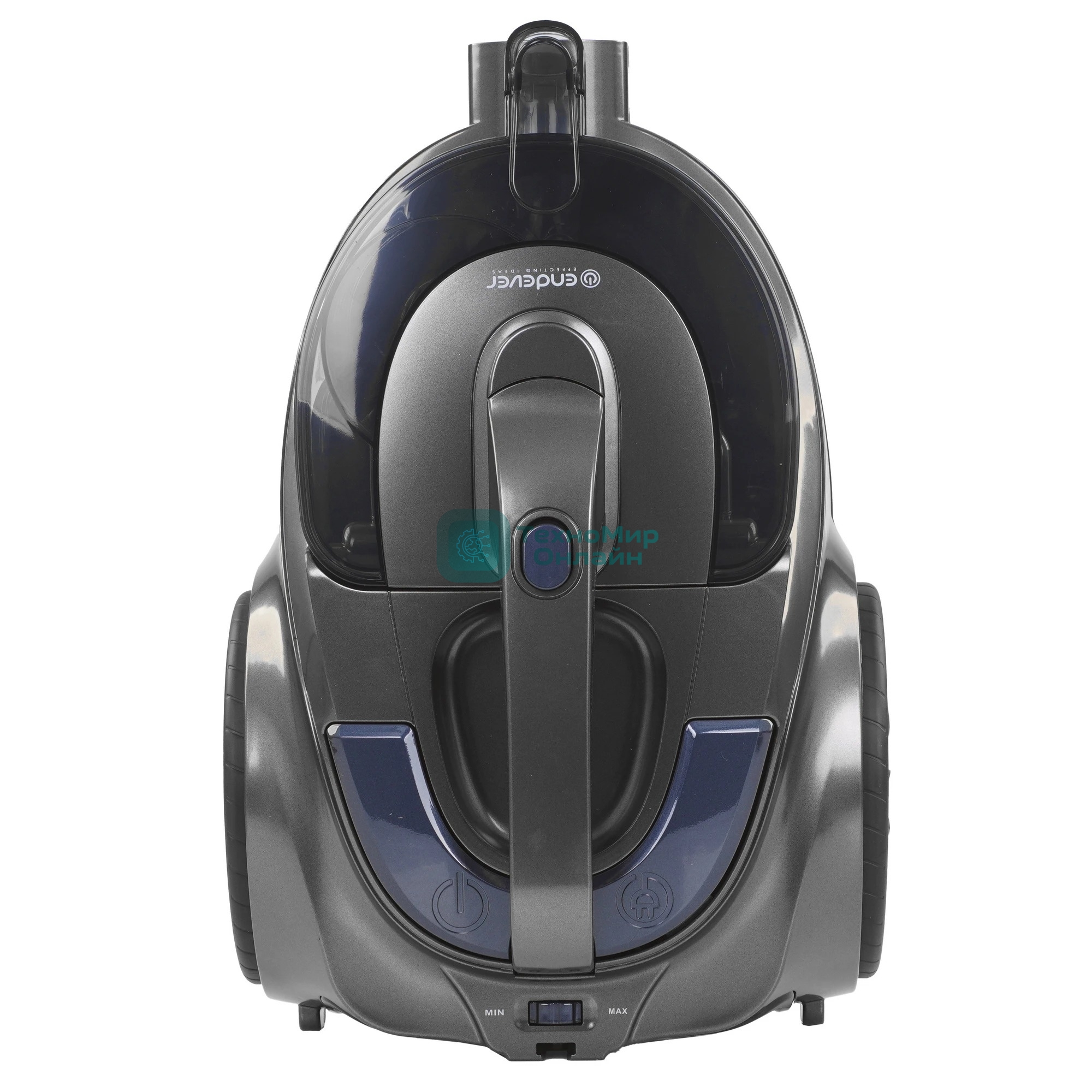 Пылесос Endever Skyclean VC-670 серый/синий, 420/2100 Вт, уборка сухая, пылесборник контейнер 3 л