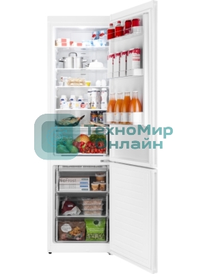 Холодильник Weissgauff WRK 2010 D Inverter NoFrost White Soft Close белый двухкамерный 309/110л морозилка снизу, No Frost