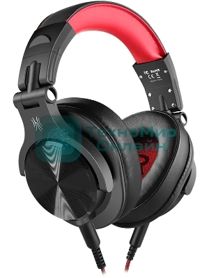 Гарнитура OneOdio A71 красный, проводная, 3.5 мм