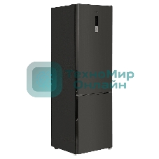 Холодильник Maunfeld MFF200NFSB10 Inverter черный двухкамерный 257/94л морозилка снизу, No Frost