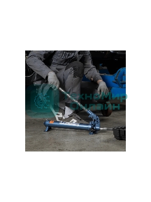 Растяжка гидравлическая Stels 51355 10 т, набор из 17 предметов, 7 сменных насадок, в пласт. кейсе