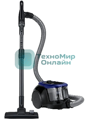 Пылесос Samsung VC18M21B0S2 синий, 380/1800 Вт, уборка сухая, пылесборник контейнер 1.5 л