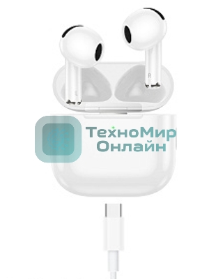 Наушники TWS Hoco EW78 белый, вкладыши, Bluetooth, до 4 ч.