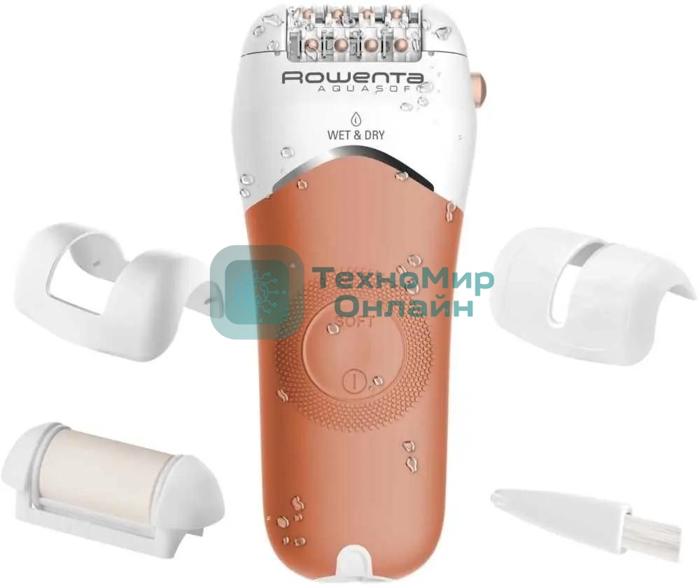 Эпилятор Rowenta EP4920F0 скор.:2 насад.:4 от электр.сети от аккум. розовый