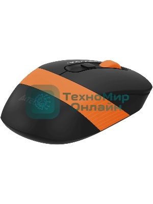 Мышь беспроводная A4Tech Fstyler FG10S черный/оранжевый, 2000 dpi, радиоканал, USB, кнопки - 4