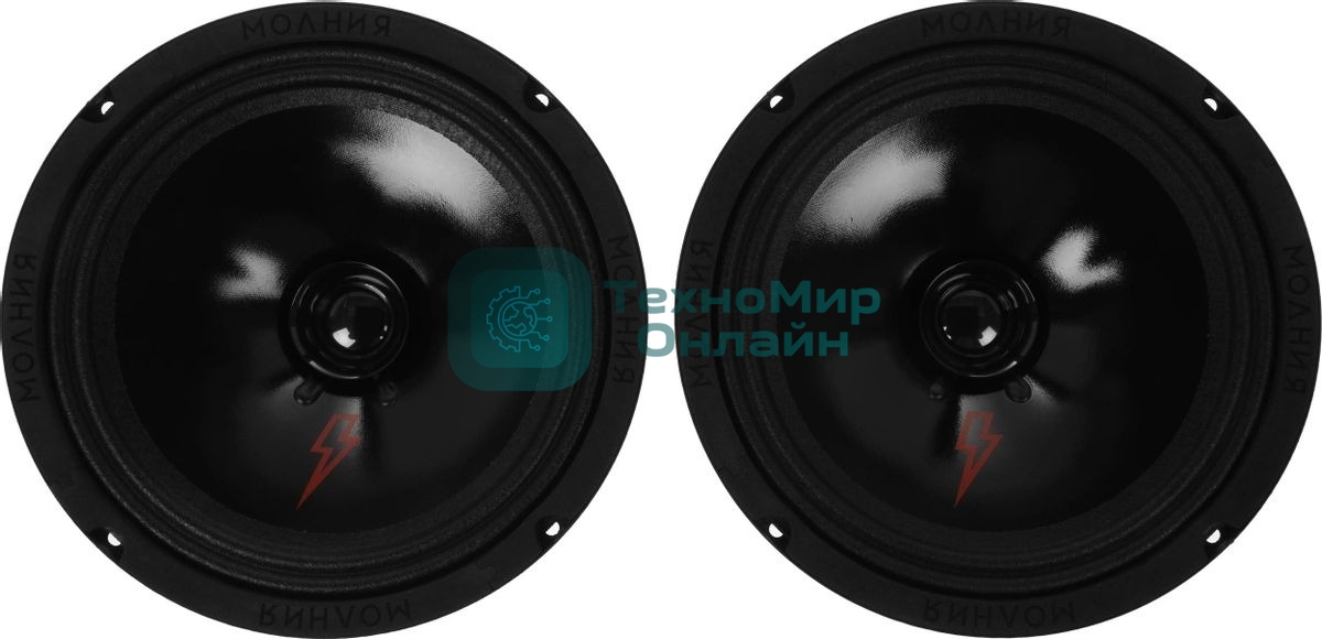 Колонки автомобильные Ural Молния АС-МЛ200 (без решетки) 200Вт 94дБ 4Ом 20 см (8дюйм) (ком.: 2кол.) широкополосные однополосные