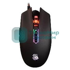 Мышь проводная A4Tech Bloody Q80 черный, 3200 dpi, USB, кнопки - 8