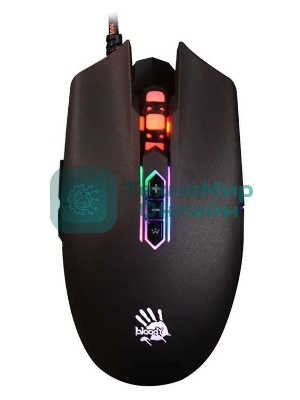 Мышь проводная A4Tech Bloody Q80 черный, 3200 dpi, USB, кнопки - 8