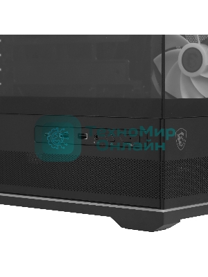 Корпус MSI MAG PANO 110R PZ, Mid-Tower, чёрный, 4 x 120 мм
