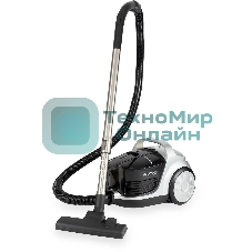Пылесос Hyundai HYV-C2650 черный/серебристый, 380/2200 Вт, уборка сухая, пылесборник контейнер 3.5 л
