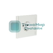 Розетка СП FORTE&PIANO FP213 16А с заземл. защ. шторки безвинт. крепл. белый IEK FP-R14-16-1-K01