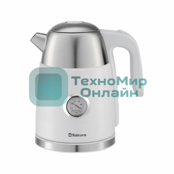 Чайник электрический Sakura SA-2178W Premium белый, 1.7 л, 2200 Вт