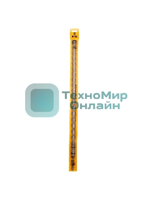 Бур по бетону Denzel двойная спираль, Cobalt W-tip, 22x600 мм, SDS PLUS