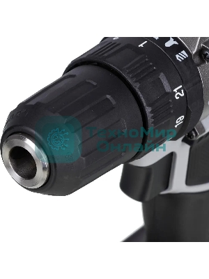 Дрель-шуруповерт ИНТЕРСКОЛ ДАУ-13/18ВК, 18 В, 2 Ач, 45 Нм, бесщеточный, ударный