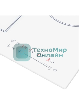 Индукционная варочная панель Maunfeld CVI453SBWH Inverter, конфорок: 3 шт., стеклокерамика, независимая, белый