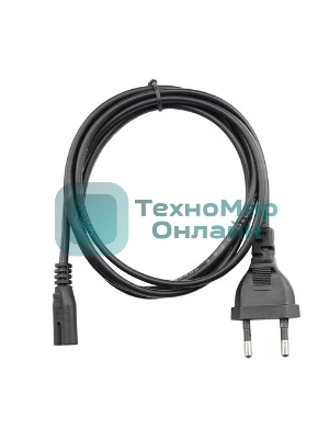 Кабель для аудио-видео техники IEC-320-C7--розетка 220V, 2-pin, 1,8м, медь, VCOM