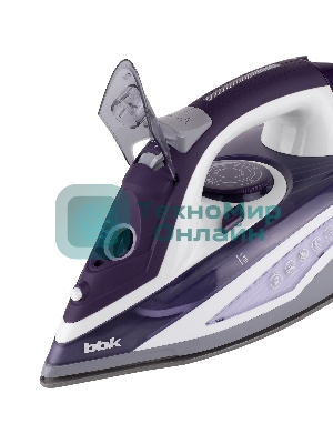 Утюг BBK ISE-2404 фиолетовый, 2400 Вт, 40 г/мин, 140 г/мин, 440 мл