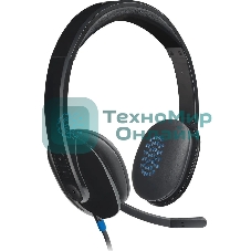 Гарнитура Logitech USB Headset H540 чёрный, проводная, USB