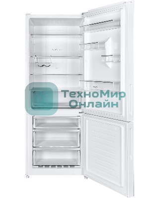 Холодильник Maunfeld MFF1857NFW белый мат. инвертер двухкамерный 336/117л морозилка снизу