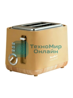 Тостер Tesler TT-244, оранжевый, 815 Вт, 2 слота