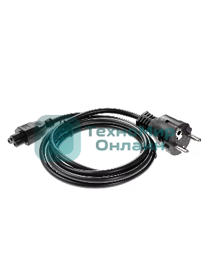 Кабель питания для ноутбуков Telecom 1.8m, 3-pin, с заземлением, 220V (Европейский стандарт)