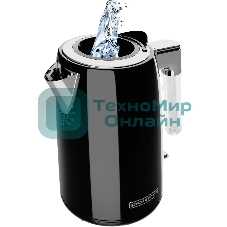 Чайник электрический Polaris PWK 1746CA Water Way Pro 1.7 л, 2200 Вт, черный (корпус: нержавеющая сталь)