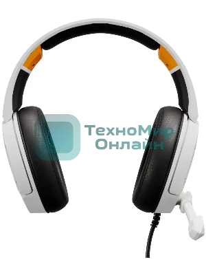 Гарнитура Oklick HS-L710G белый/чёрный, проводная, USB, подсветка