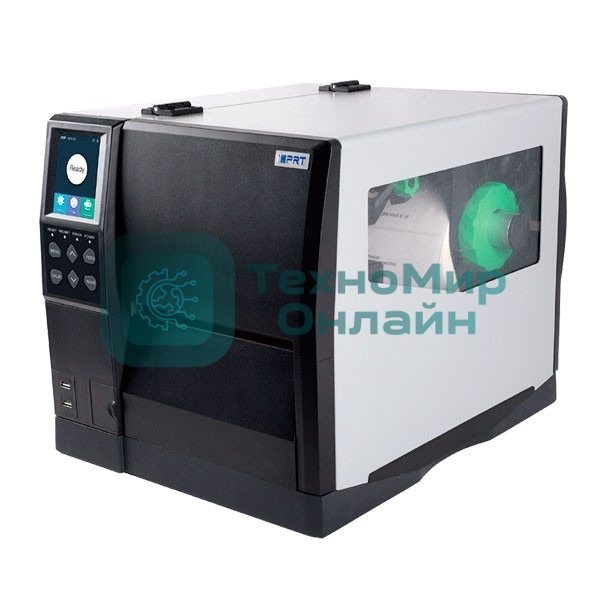 Принтер этикеток термотрансферный iDPRT iX6P Industrial 200 dpi, 305 мм/сек, USB Type B, USB HOST, Ethernet, RS232, чёрный/серый
