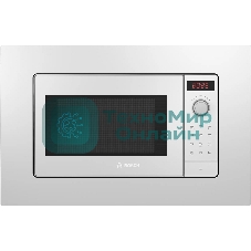 Встраиваемая микроволновая печь Bosch BEL653MW3 белый, 25 л, 800 Вт, переключатели - поворотный механизм/сенсор