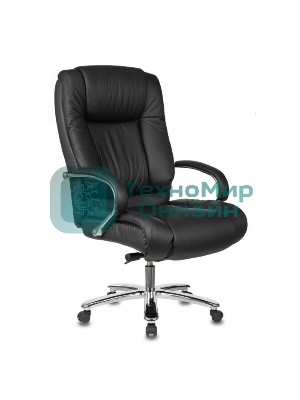Кресло Бюрократ T-9925SL/BLACK черный, кожа