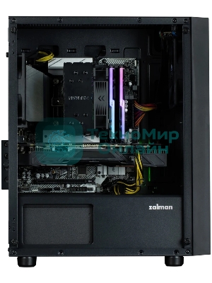 Компьютерный корпус MiniTower Zalman T3 PLUS черный (Zalman T3 PLUS) (без блока питания)