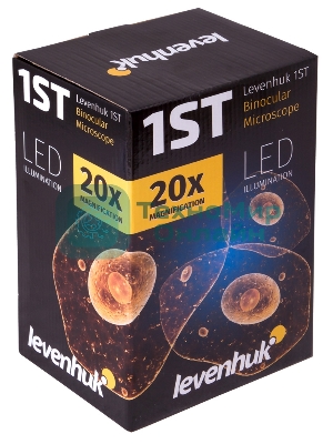 Микроскоп Levenhuk 1ST бинокуляр 20x белый/черный