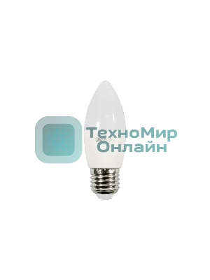 Лампа светодиодная JazzWay PLED-ECO-C37 5Вт свеча 3000К теплый белый E27 400лм 230В