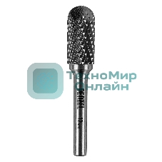 Борфреза по металлу Denzel твердосплавная, цилиндрическая закругленная, тип-С, 12 мм