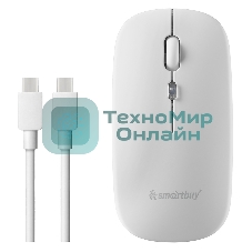 Мышь беспроводная Dual BT+USB с зарядкой Smartbuy X31 белая (SBM731DW) /100.  