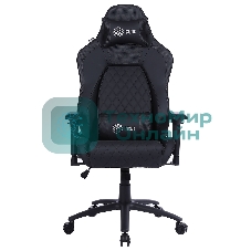 Кресло Cactus CS-CHR-130 черный, экокожа, подголовник