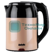 Чайник электрический BBK EK1709P черный/бежевый