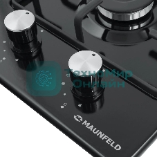 Газовая варочная панель Maunfeld EGHE.32.3EB/G, 2 конфорки, эмалированная сталь, черный