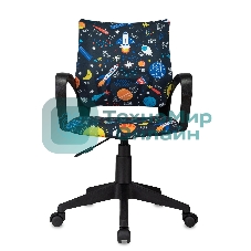 Кресло детское Бюрократ Burokids 1 мультиколор шаттл крестов. пластик